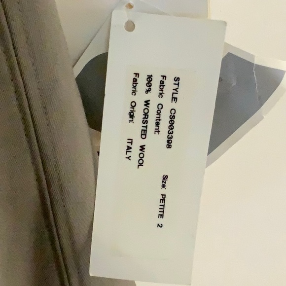 NWT Calvin Klein 100% Wool Trench Coat Size 2P - Picture 10 of 15